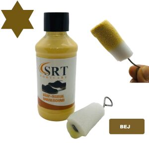 TOPTAN SRTfootcare Süet Nubuk Likit Ayakkabı Bakım Boyası 110 Gr 12 Adet Bej