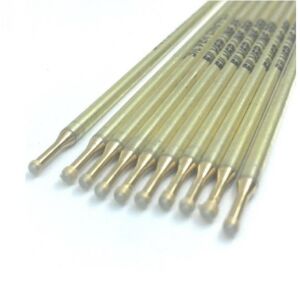 10 Adet Gümüş Renk Deri Kalemi SilverPen Deri El Aleti