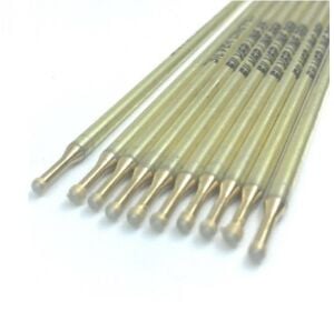 10 Adet Gümüş Renk Deri Kalemi SilverPen Deri El Aleti