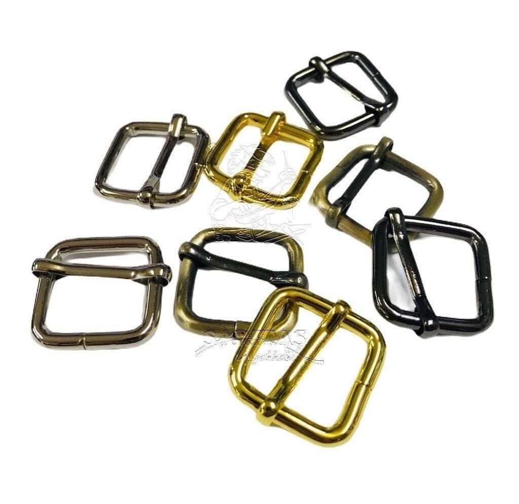 Ayar Tokası 3 cm 2 Adet (Leathercraft, Deri Hobi) Antik Kahve