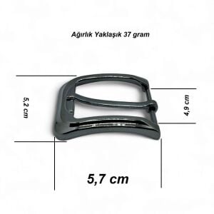 Kemer Tokası 3,9 cm Siyah Nikel 1 Adet