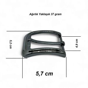 Kemer Tokası 3,9 cm Siyah Nikel 1 Adet