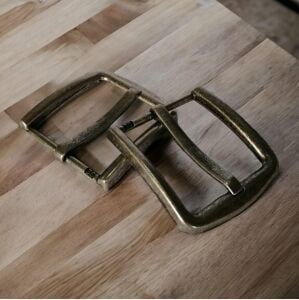 Kemer Tokası 4,4 cm 58K (Leathercraft, Deri Hobi) Antik Kahve