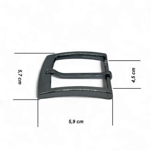 Kemer Tokası 4,5 cm Siyah Nikel 1 Adet  (Leathercraft, Deri Hobi)