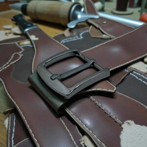 Kemer Tokası 4,5 cm Siyah Nikel 1 Adet  (Leathercraft, Deri Hobi)