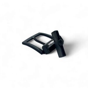 Kemer Tokası 4,5 cm Döner Kafa 1 Adet Siyah Silme (Leathercraft, Deri Hobi)