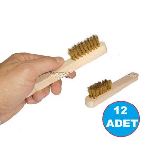 TOPTAN Süet Deri Temizleme Fırçası Tel Fırça 3no 12 Adet