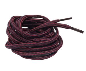 Çift Renk Yuvarlak Bot Bağcığı K350 120cm 1 Çift Bordo Lacivert