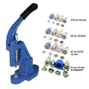 Tulumba Pres + 4 Farklı Model Çıtçıt Kalıbı ve 120 Takım Çıtçıt