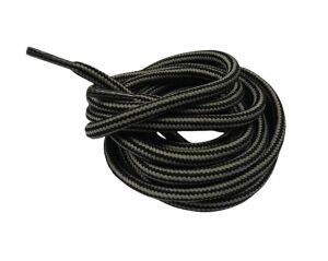 Çift Renk Yuvarlak Bot Bağcığı K350 120cm 1 Çift Siyah Gri