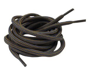 Çift Renk Yuvarlak Bot Bağcığı K350 120cm 1 Çift Mavi Camel