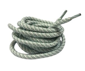 Çift Renk Yuvarlak Bot Bağcığı K350 120cm 1 Çift Yeşil Beyaz