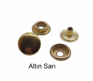 Metal ÇıtÇıt 61 no Standart 10 Adet (Leathercraft, Deri Hobi) Altın