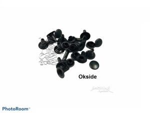 Perçin Rivet 0 no 6mm 50 Takım (Leathercraft, Deri Hobi) Nikel
