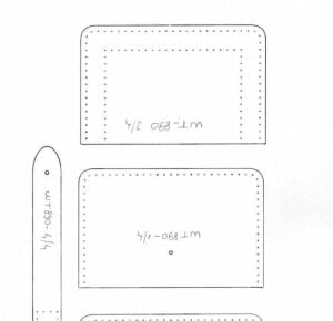 Kartlık Cüzdan Şablonu WT890 Deri El Aletleri