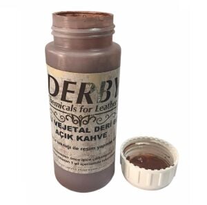 Derby Vejetal Vaketa Deri için Örtücü Boya 100ml (Leathercraft, Deri Hobi)