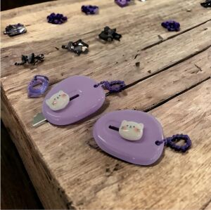 SRTfootcare (1 Adet MOR) Sevimli Emojili Mini Maket Bıçağı