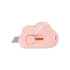 SRTfootcare (50 ADET) PEMBE Taşınabilir Sevimli Bulut Şeklinde Falçata - Maket Bıçağı