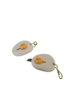 SRTfootcare (1 Adet BEYAZ ) Sevimli Civciv Emojili Mini Maket Bıçağı