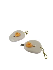 SRTfootcare (1 Adet BEYAZ ) Sevimli Civciv Emojili Mini Maket Bıçağı
