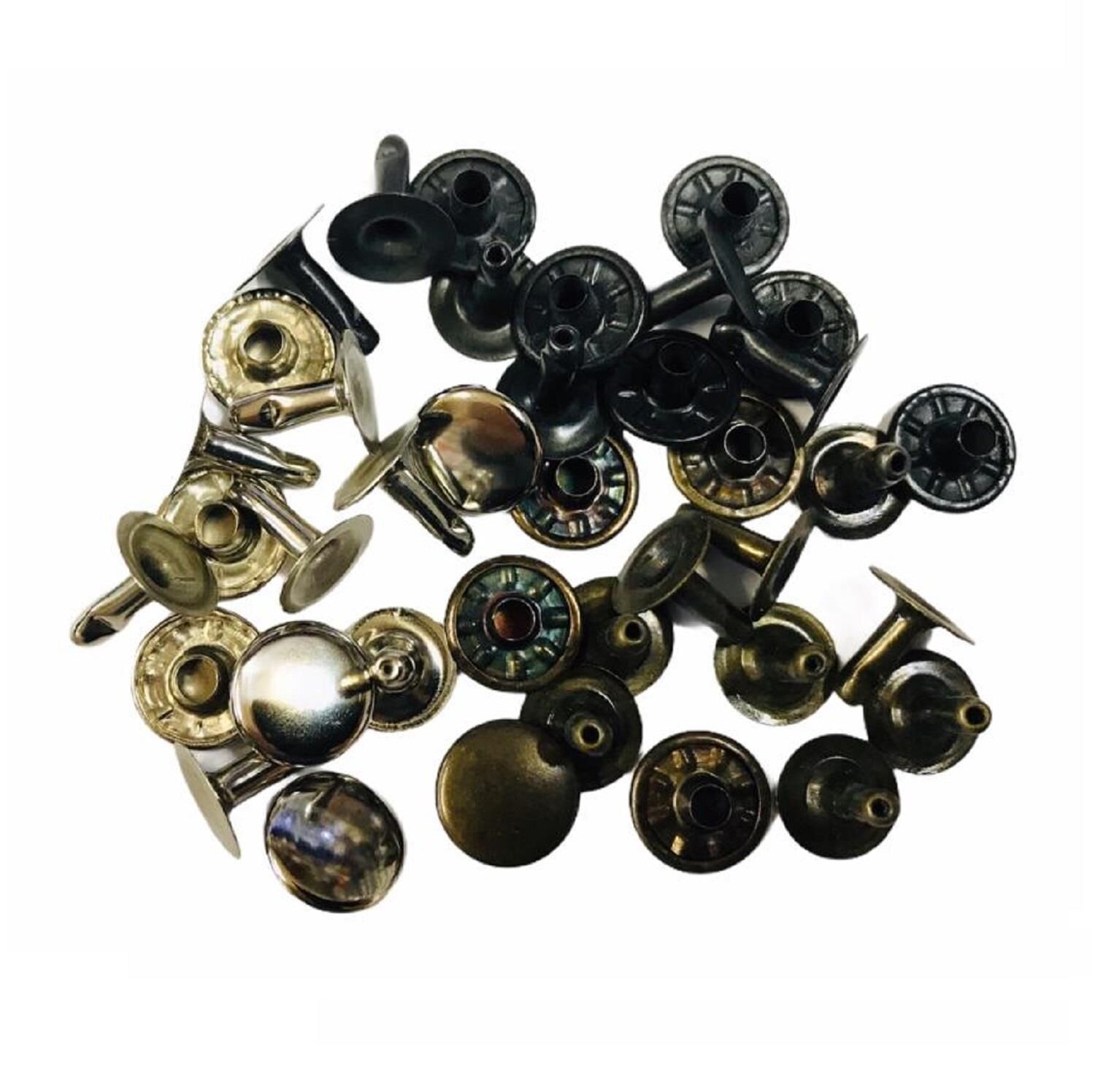 Perçin Rivet 33 no 7mm 50 Takım (Leathercraft, Deri Hobi)