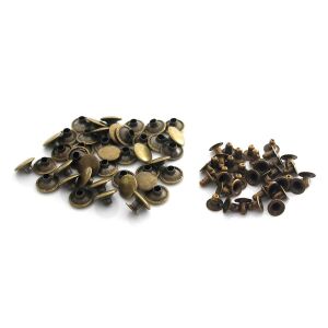 Perçin Rivet 33 no 7mm 50 Takım (Leathercraft, Deri Hobi) Altın