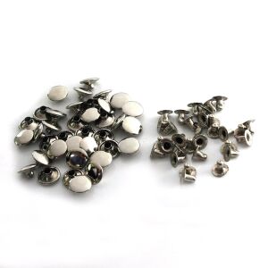 Perçin Rivet 33 no 7mm 50 Takım (Leathercraft, Deri Hobi) Okside