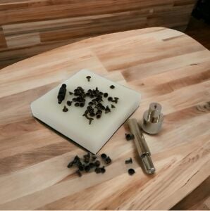 5 Parça Hazır Perçin Ezme Seti - 0 no Antik Kahve