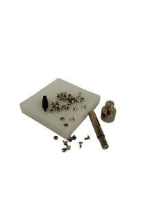 5 Parça Hazır Perçin Ezme Seti - 33 no  İki Taraf Kafa Nikel