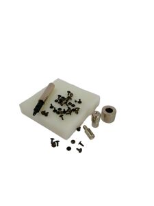 5 Parça Hazır Perçin Ezme Seti - 33,5 no İki Taraf Kafa Antik Kahve