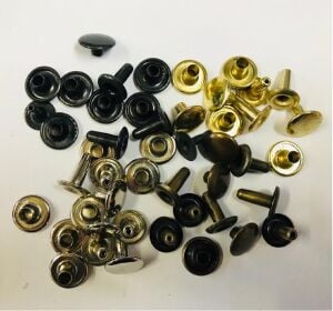 Perçin Rivet 75 no 12mm 25 Takım (Leathercraft, Deri Hobi)