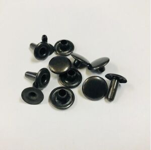 Perçin Rivet 75 no 12mm 25 Takım (Leathercraft, Deri Hobi) Antik Kahve