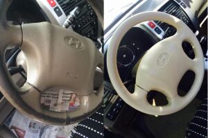 Derby Mont Direksiyon Koltuk Deri Boyası 100ml ve Saplı Sünger 1 Adet Camel