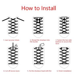 SRTfootcare TakBırak Yeni Nesil Kilitli Elastik Ayakkabı Bağcığı, Tak Bırak Akıllı Lastik Bağcık 1 Çift Beyaz