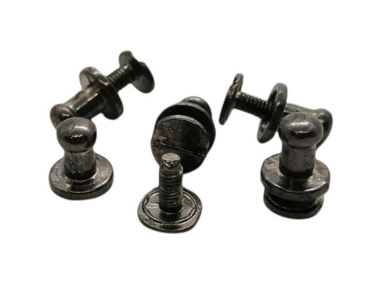 5 mm Vidalı Bekçi 5 Adet Zamak Siyah Nikel