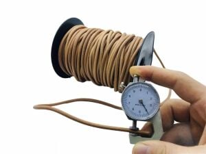 100 Yarda 1 Top Deri İp Sırım Yuvarlak 4 mm Naturel 1mt (Leathercraft, Deri Hobi)