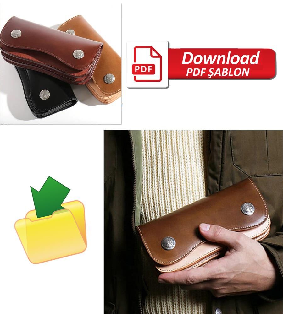 Bayan Cüzdanı Şablonu Şablonu XKB-421 Deri El Aletleri