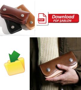 Bayan Cüzdanı Şablonu Şablonu XKB-421 Deri El Aletleri