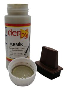 Derby Mont Direksiyon Koltuk Deri Boyası 100ml ve Saplı Sünger 1 Adet Kemik