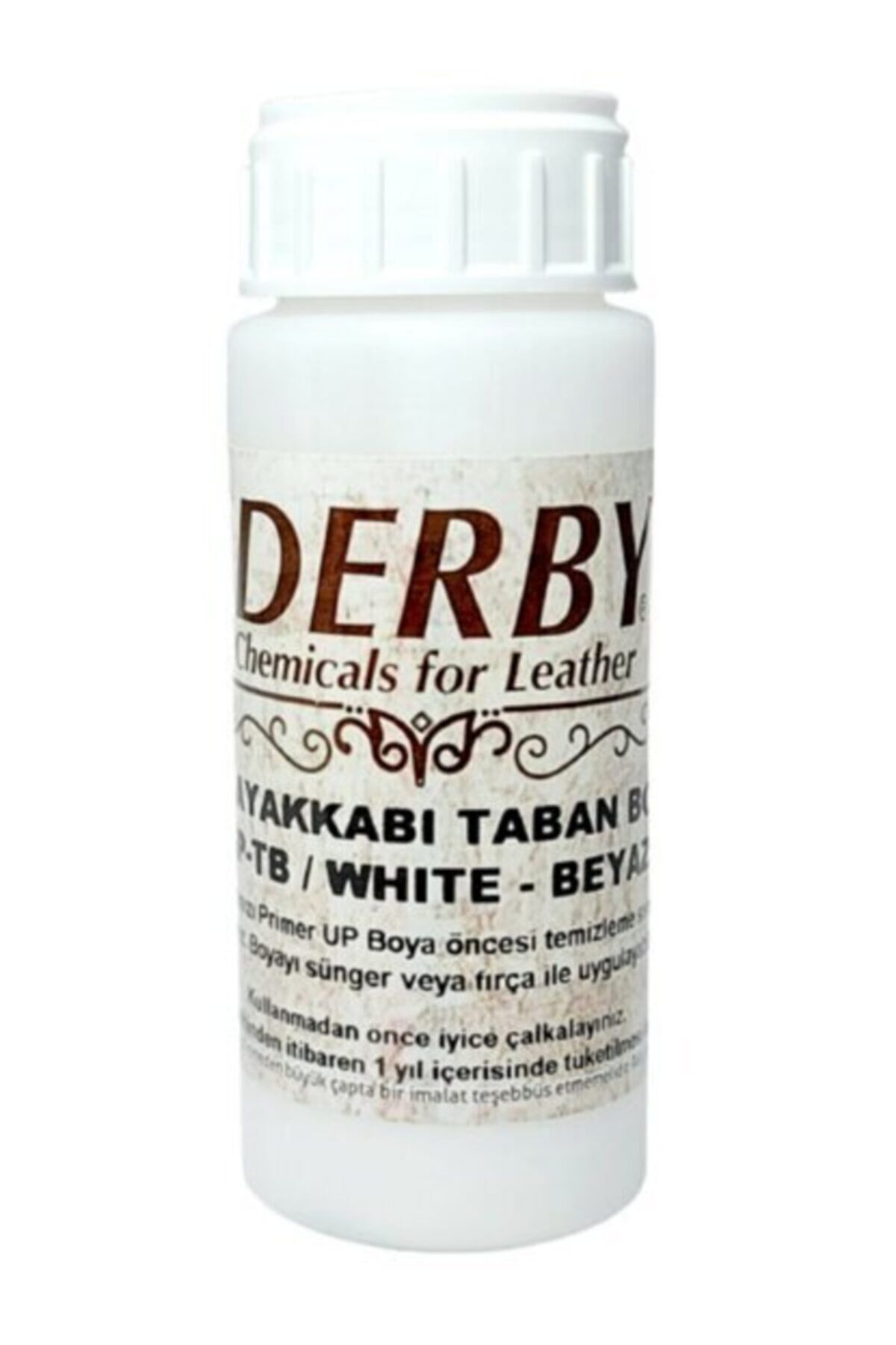 Derby Beyaz Spor Ayakkabı Alt Taban Boyası 100 ml