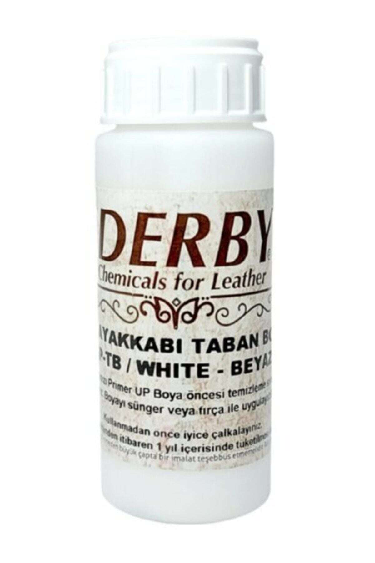 Derby Beyaz Spor Ayakkabı Alt Taban Boyası 100 ml
