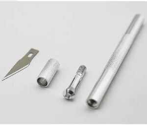 Design 25 Yedekli Kretuar Bıçağı Paslanmaz Çelik Hassas Kesim Bıçağı