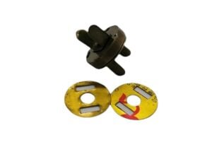 TOPTAN Çanta Mıknatısı 100 Adet 18mm Deri El Aleti Antik Kahve