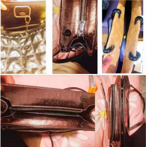 TOPTAN Çanta Mıknatısı 100 Adet 18mm Deri El Aleti Siyah Nikel