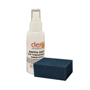 Derby NAPPA / SOFT Döşemelik Deri Bakım Sütü + Siyah Sünger