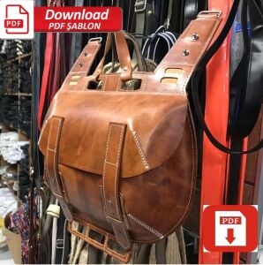 Avcı Sırt Çanta PDF Şablonu SRT202 Deri El Aletleri