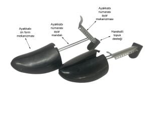 SRTfootcare Pratik Metal Ayakkabı Açma Genişletme ve Form Kalıbı 1 Çift