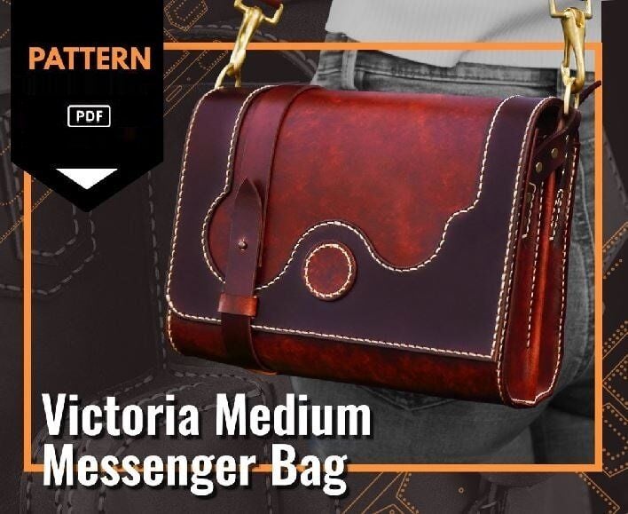 Viktoria Postacı Çantası SRT556 PDF Şablonu Deri El Aletleri