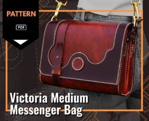 Viktoria Postacı Çantası SRT556 PDF Şablonu Deri El Aletleri