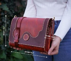 Viktoria Postacı Çantası SRT556 PDF Şablonu Deri El Aletleri